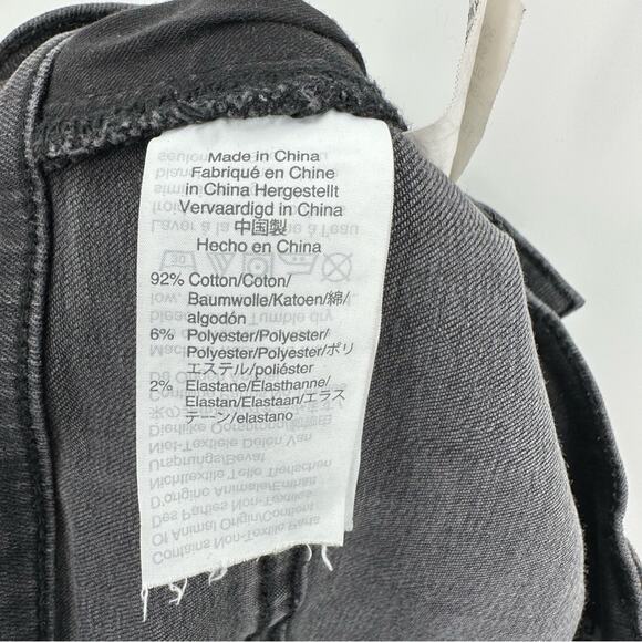 Madewell | Cali Demi-Boot Jeans in Berkeley Black: Chewed-Hem Edition Size 25 - Picture 7 of 7